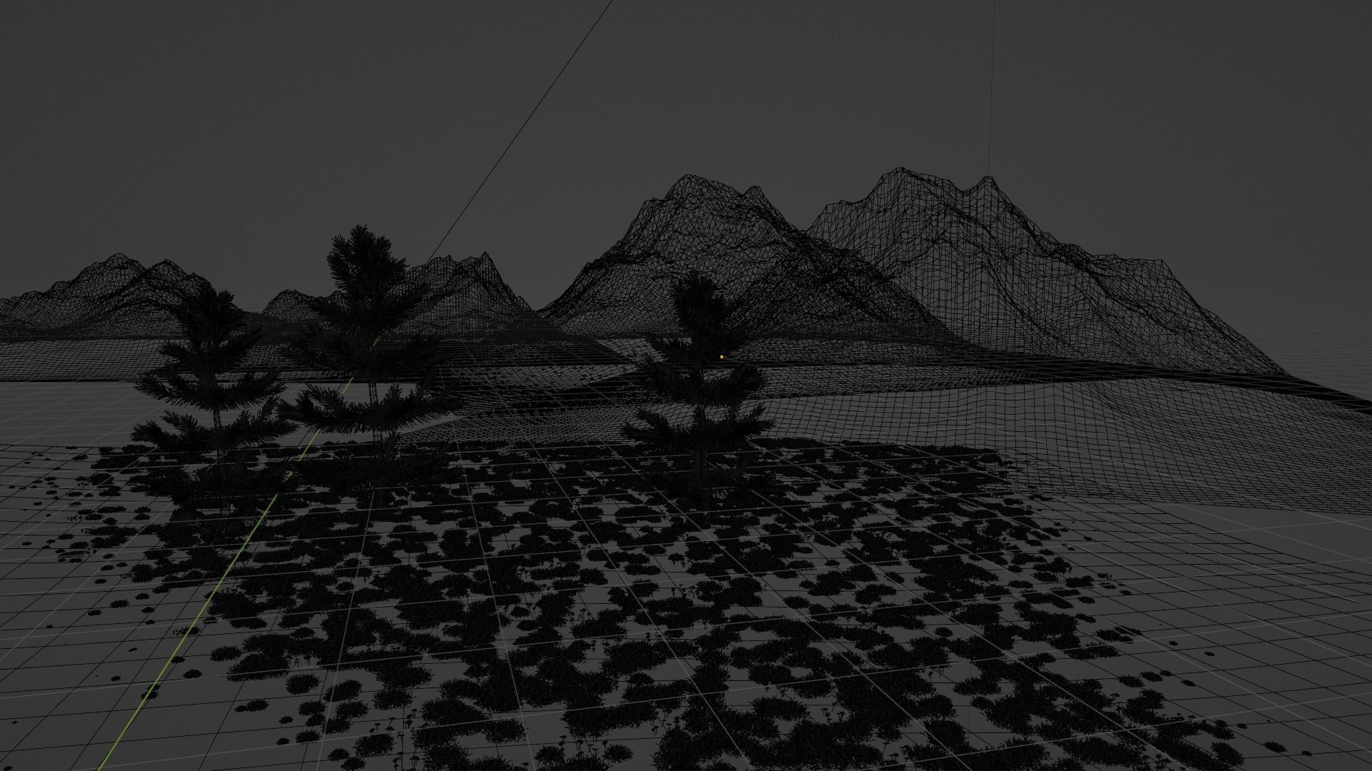 Summer Mountain view Textures Low-poly 3D model Low-poly 3D model_10