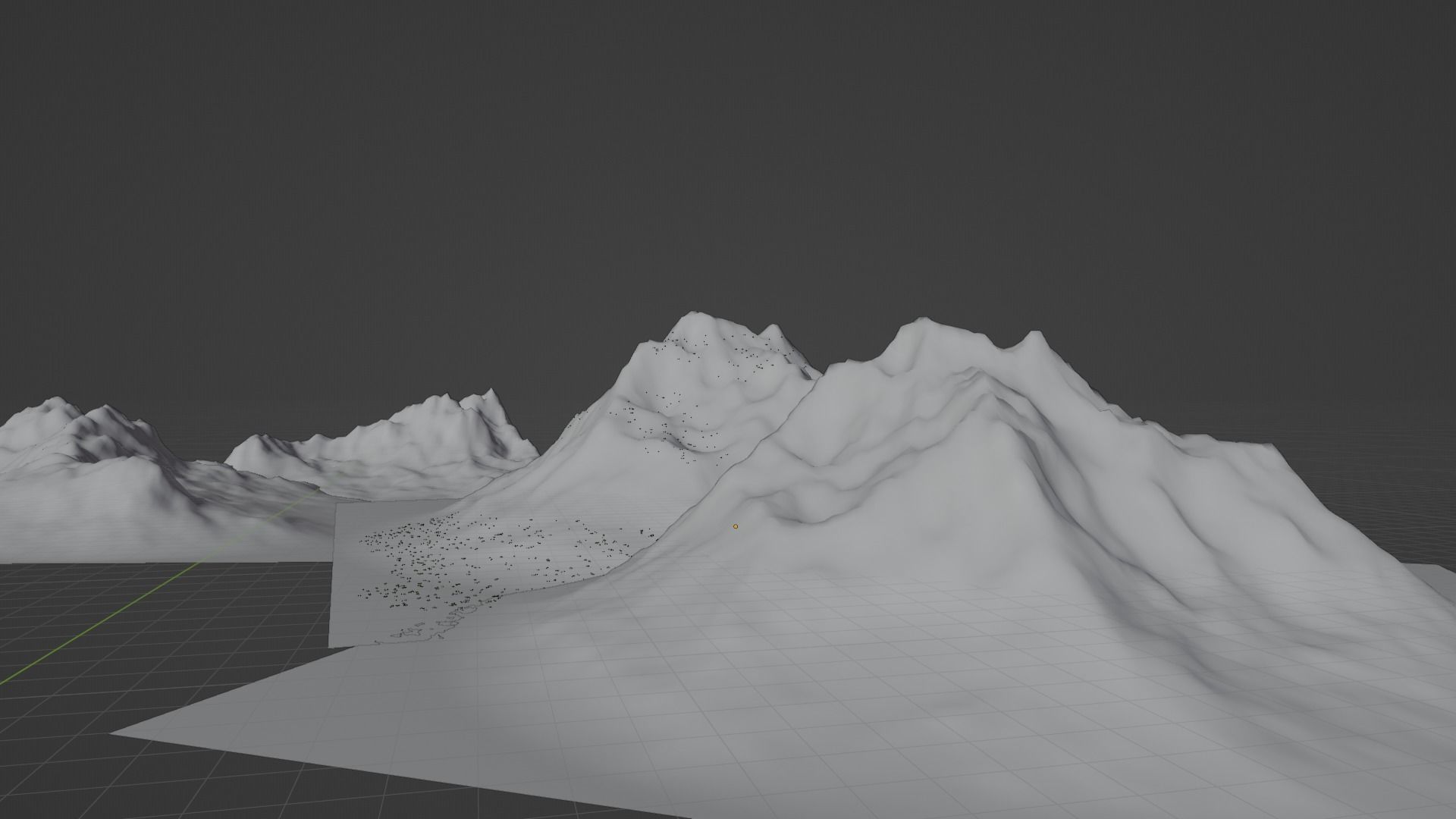 Summer Mountain view Textures Low-poly 3D model Low-poly 3D model_8