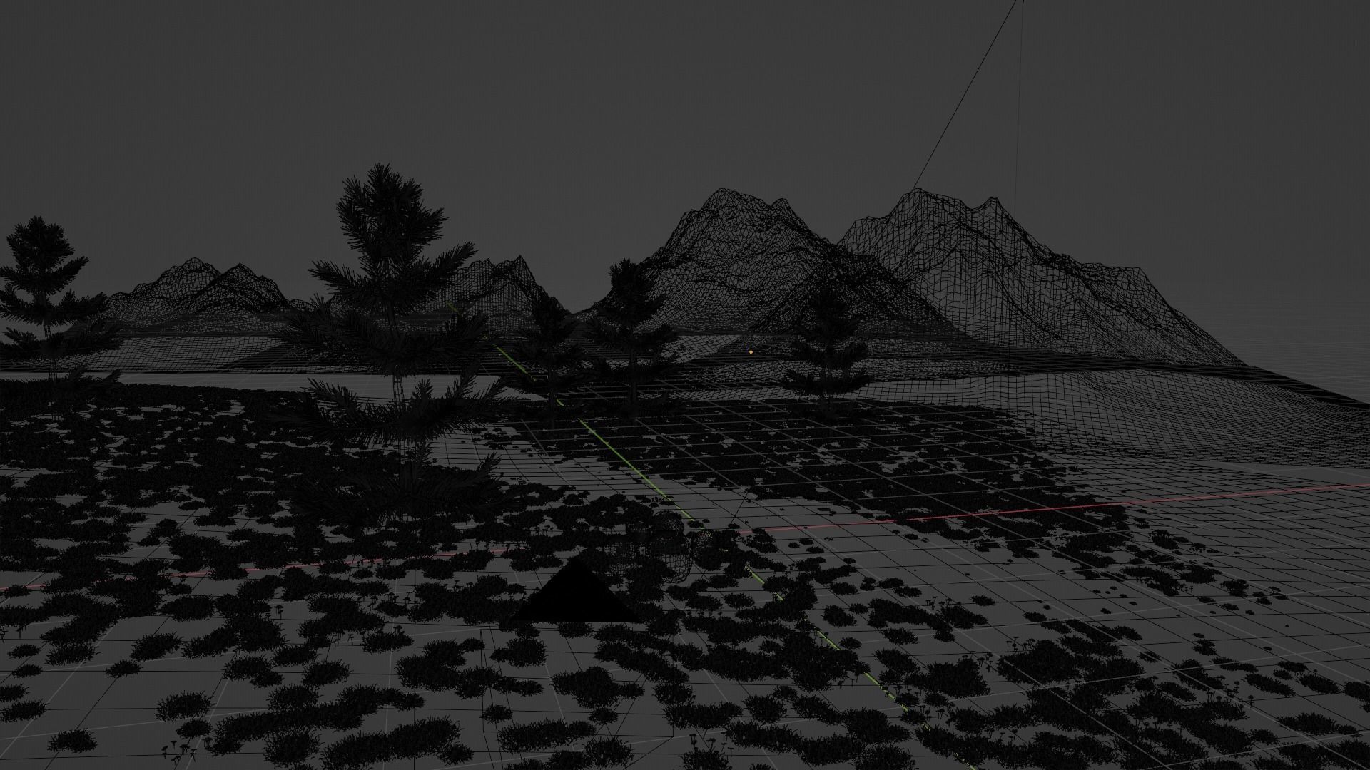 Summer Mountain view Textures Low-poly 3D model Low-poly 3D model_12