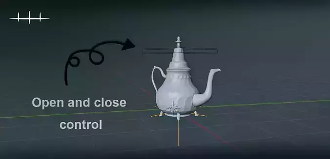 Tea box 3D model