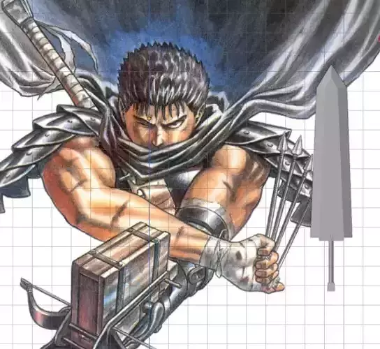 BERSERK Dragonslayer 3D Model Untextured STL for Miniatures