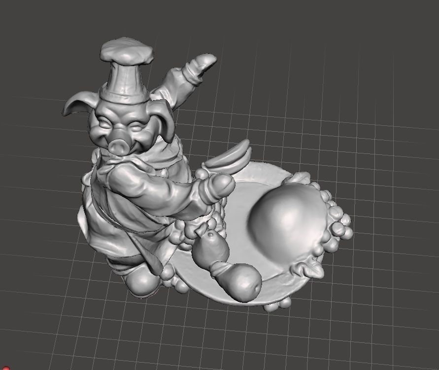 chef hog wine holder 3D print model_3