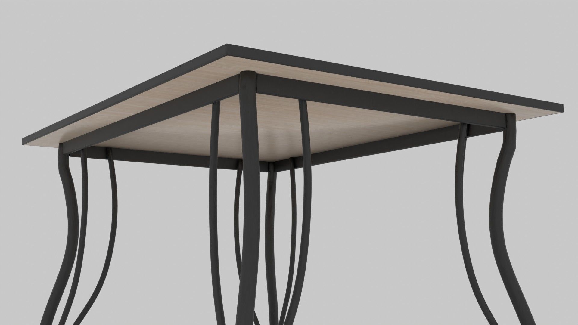 Classic table Free 3D model_3