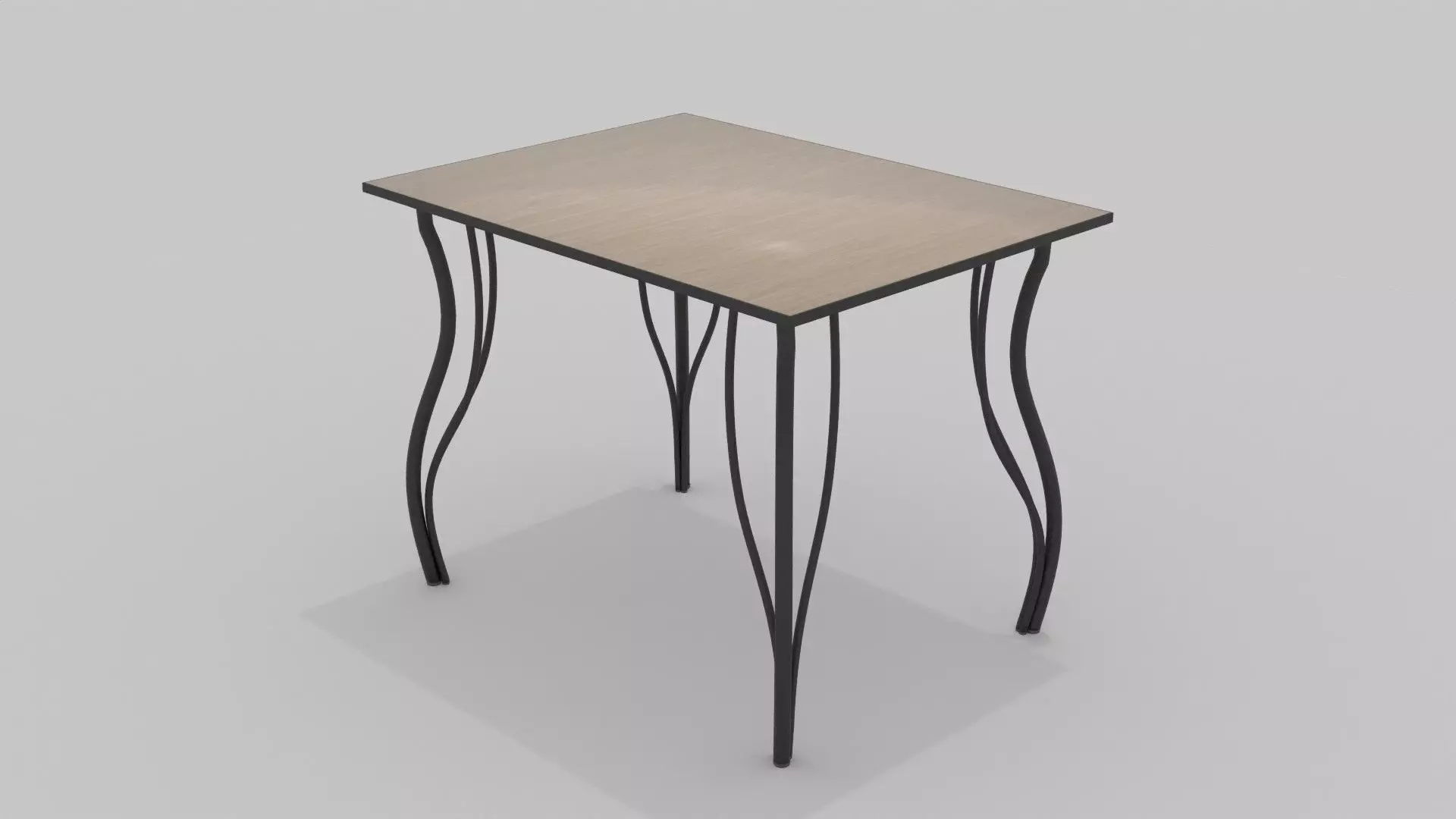 Classic table Free 3D model_0