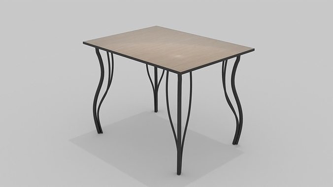 Classic table Free 3D model
