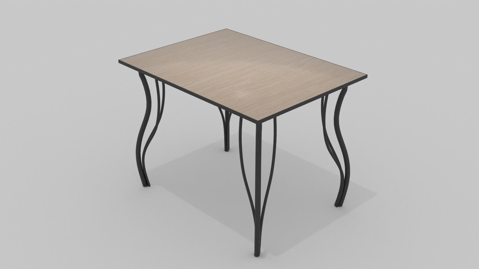 Classic table Free 3D model_2