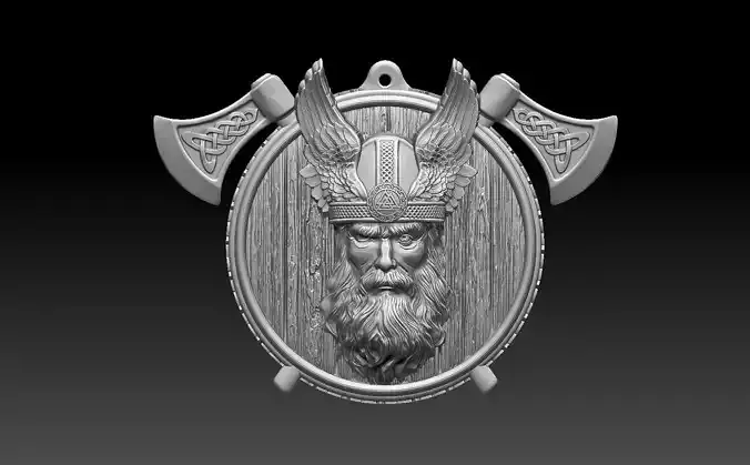 HM Kelt Viking Keychain 02  3D print model