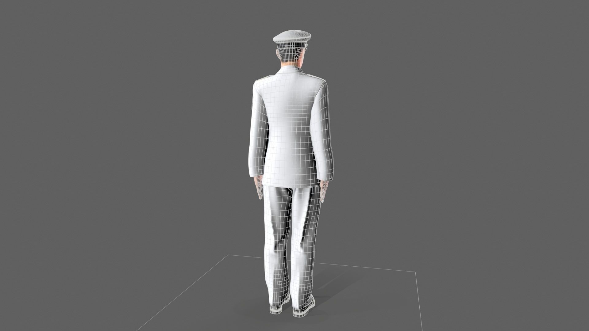 People Liberation Army Low-poly 3D model_8