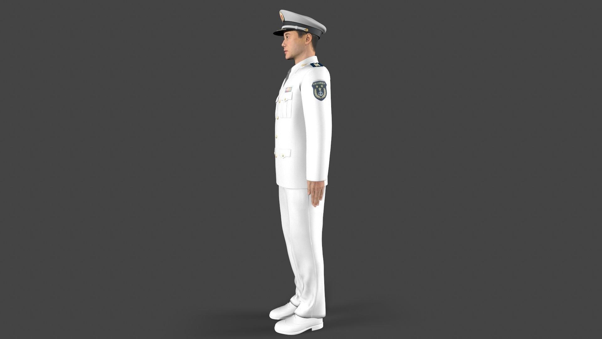 People Liberation Army Low-poly 3D model_1