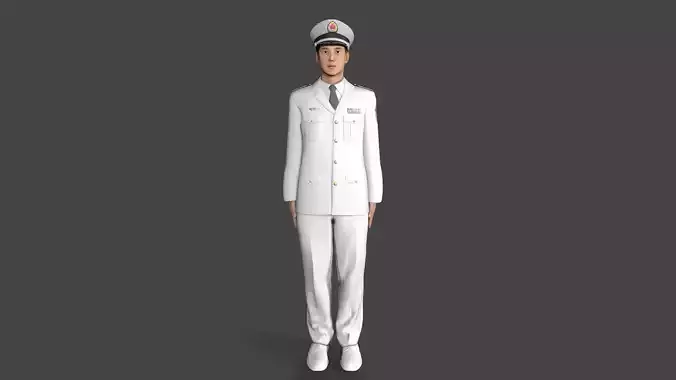 People Liberation Army Low-poly 3D model