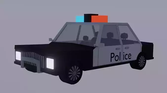 Maia Police Car Low Poly