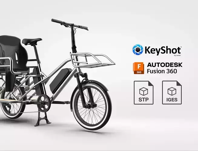 ELECTRIC CARGO BIKE WITH KIDS SEAT ACTUAL DIMENSION