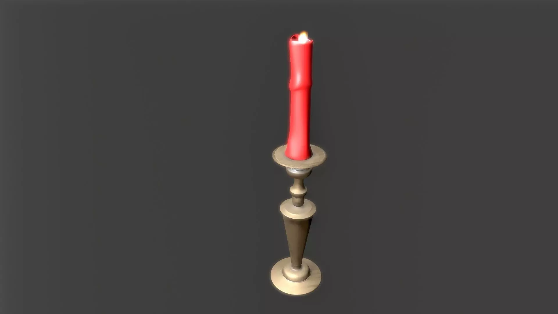 Candles Pack Low-poly 3D model