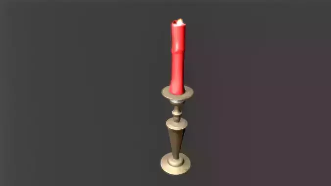 Candles Pack Low-poly 3D model