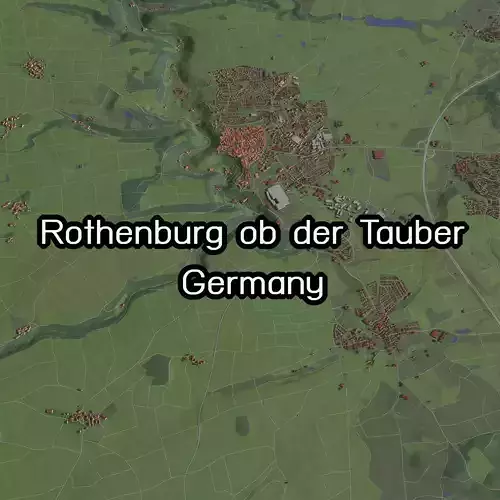 Rothenburg ob der Tauber Germany - city and urban 3D model