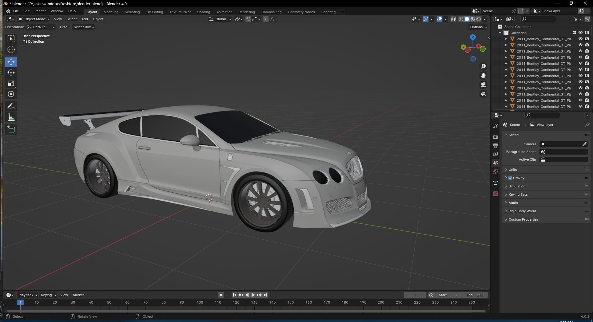 2011 Bentley Continental 3D model_26