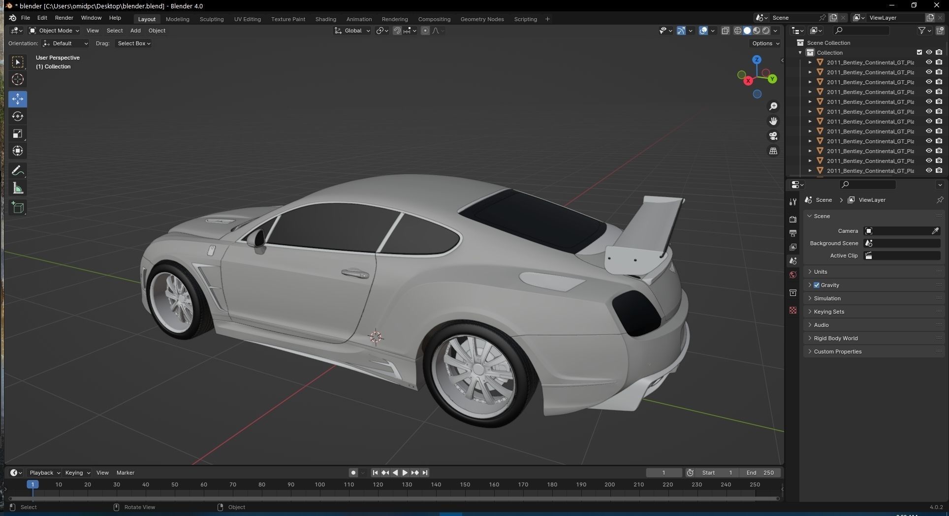 2011 Bentley Continental 3D model_19