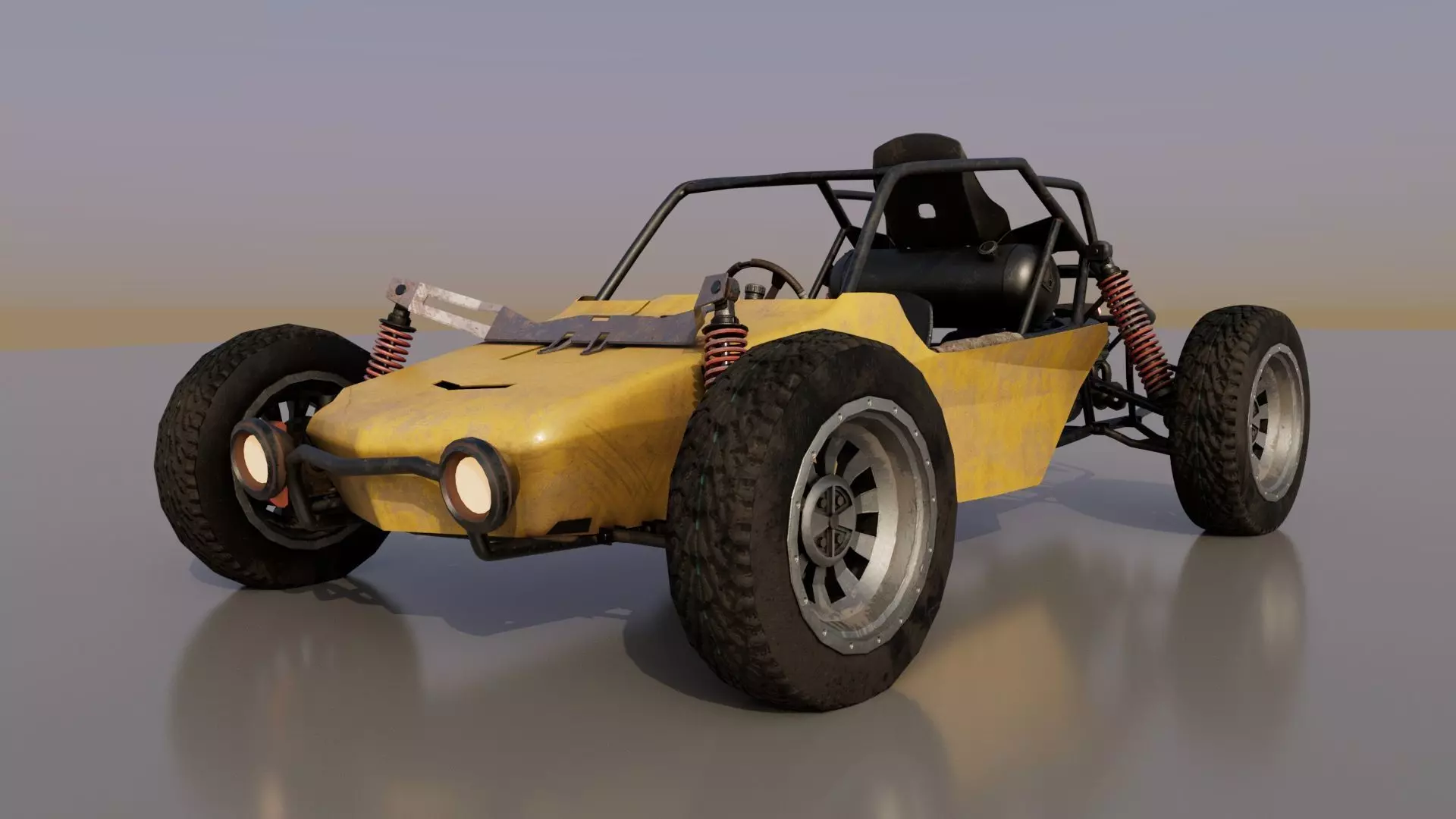 PUBG buggy with texture  3D model_0