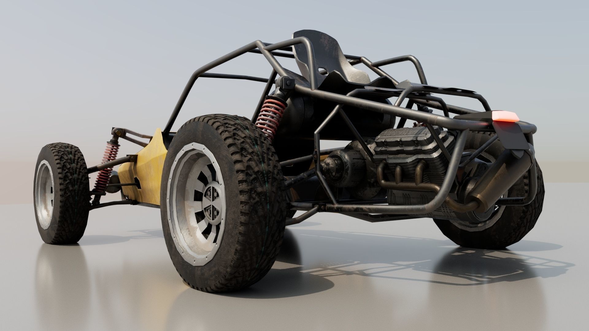PUBG buggy with texture  3D model_2