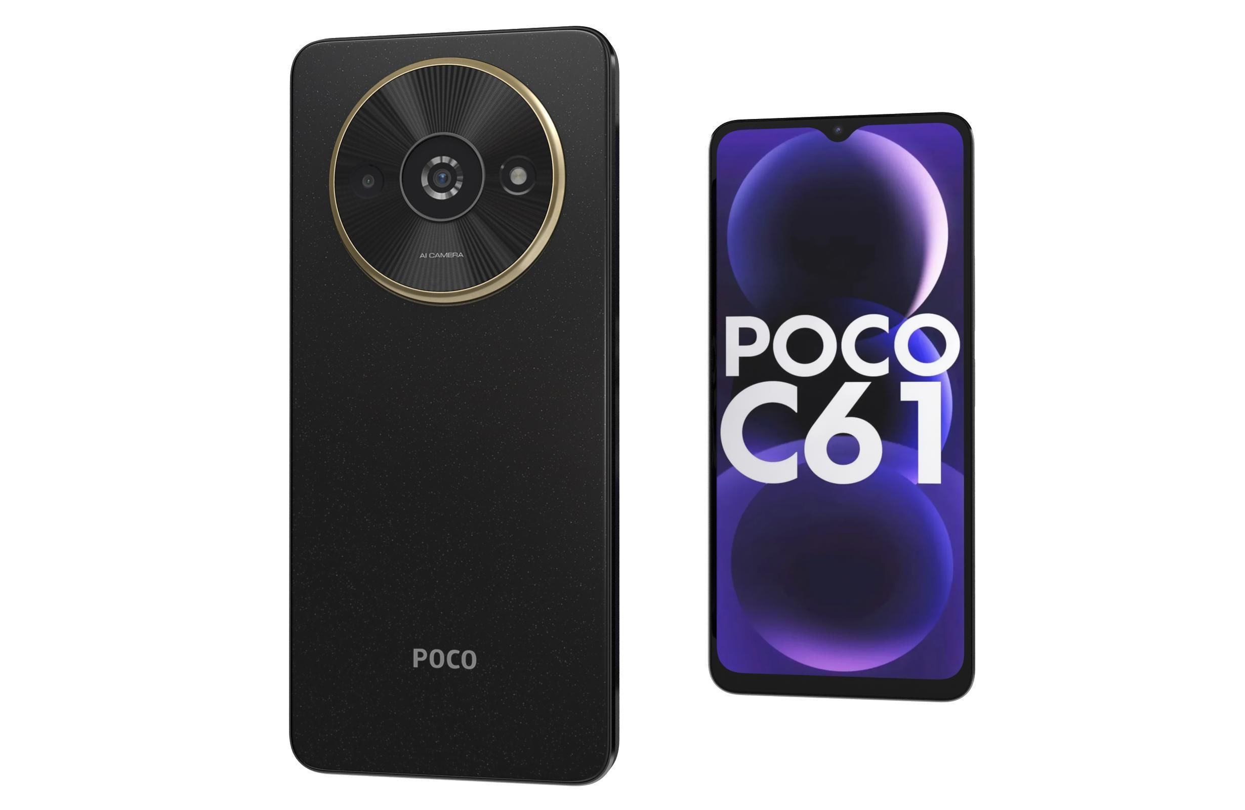 Xiaomi Poco C61 Black 3D model | CGTrader