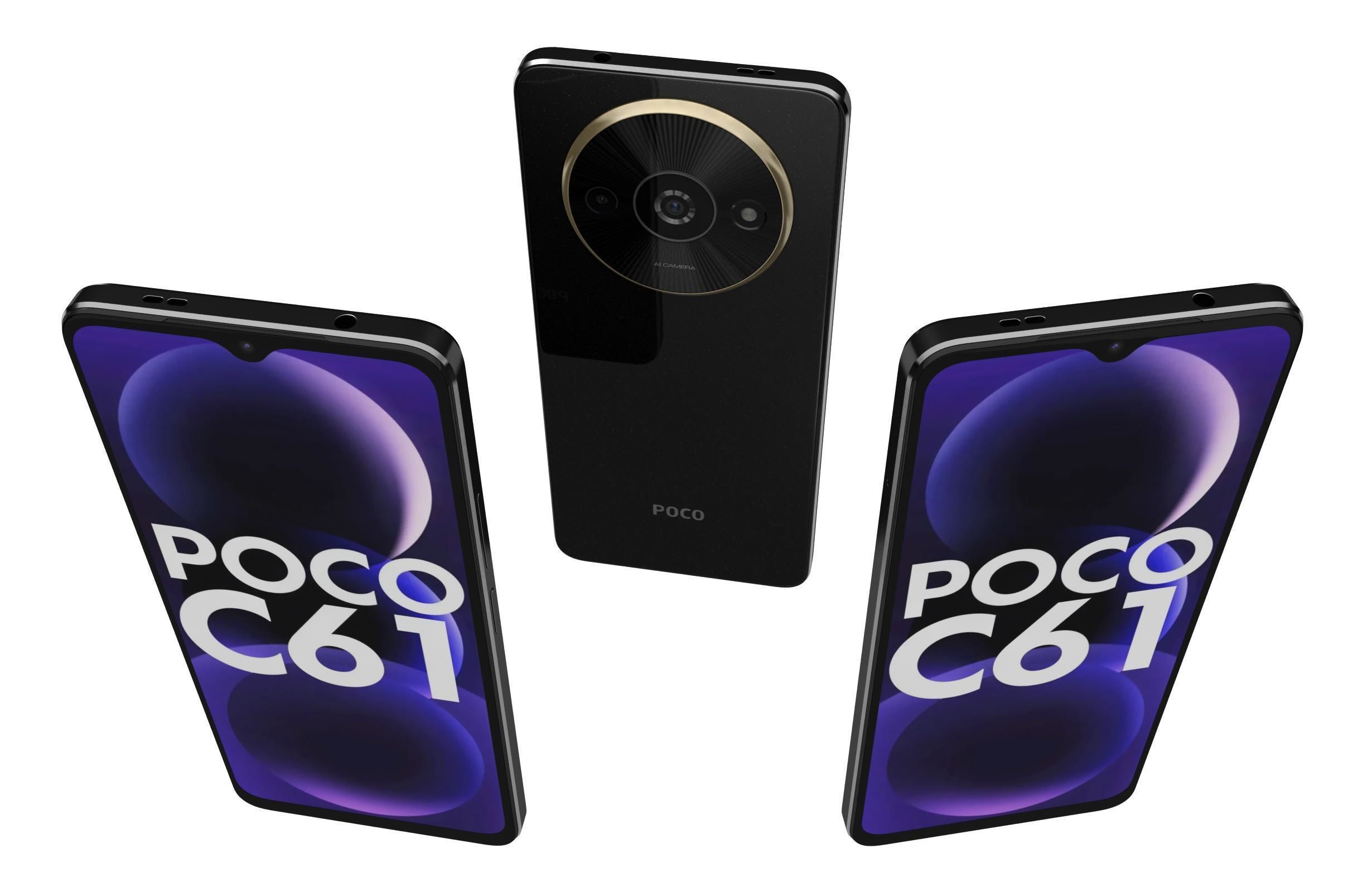 Xiaomi Poco C61 Black 3D model | CGTrader