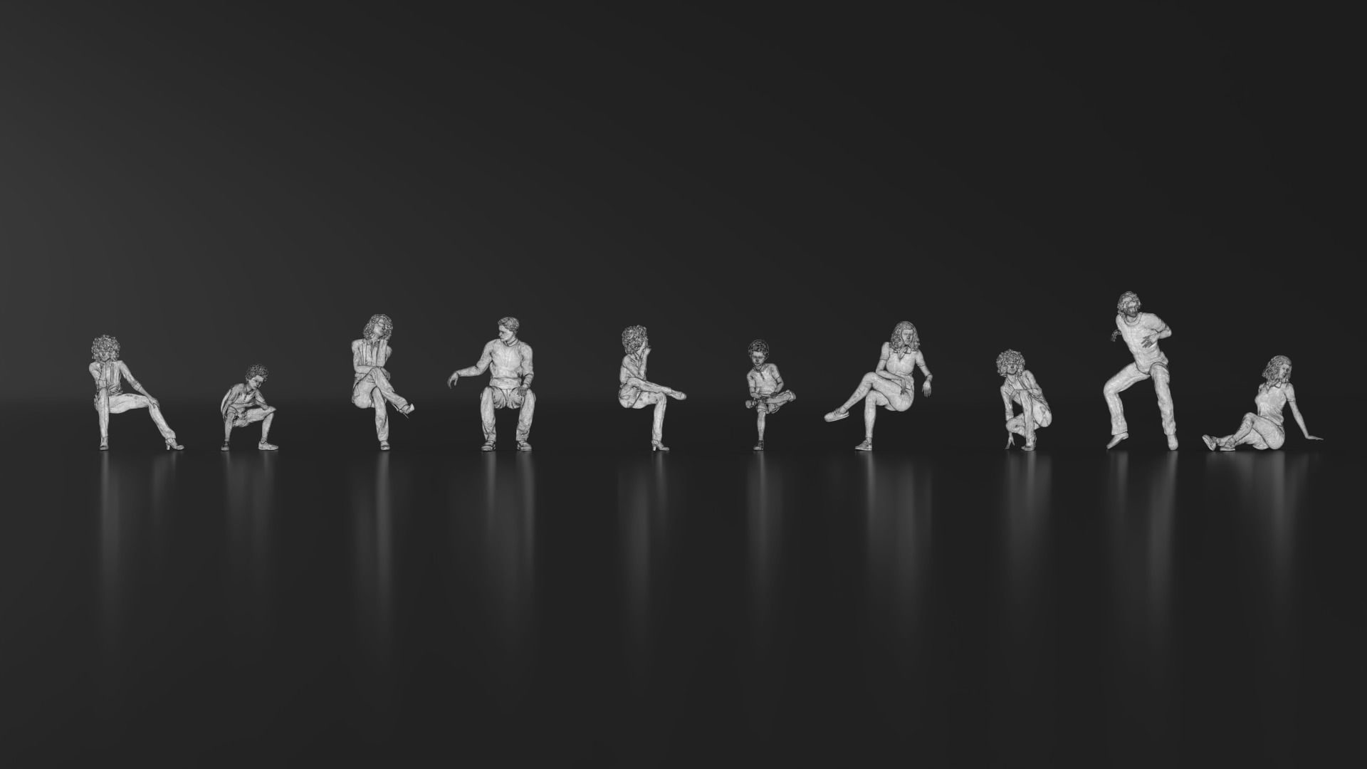 HD People 28 Sitting 2 3D print model_13