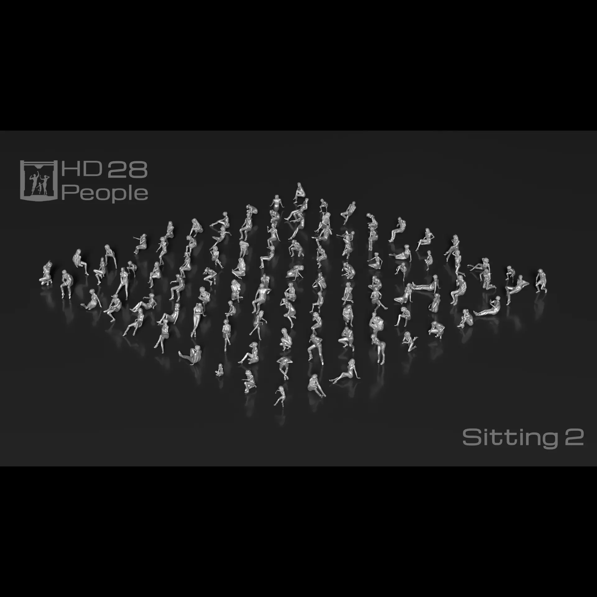 HD People 28 Sitting 2 3D print model_0