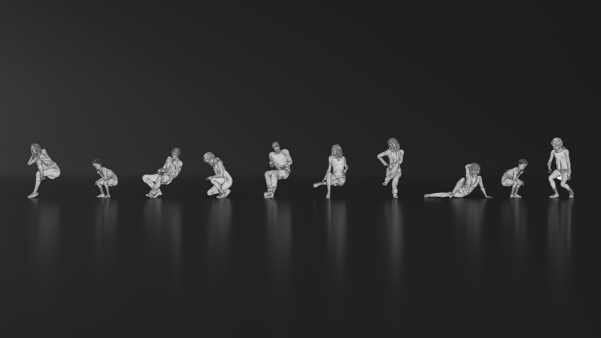 HD People 28 Sitting 2 3D print model_20