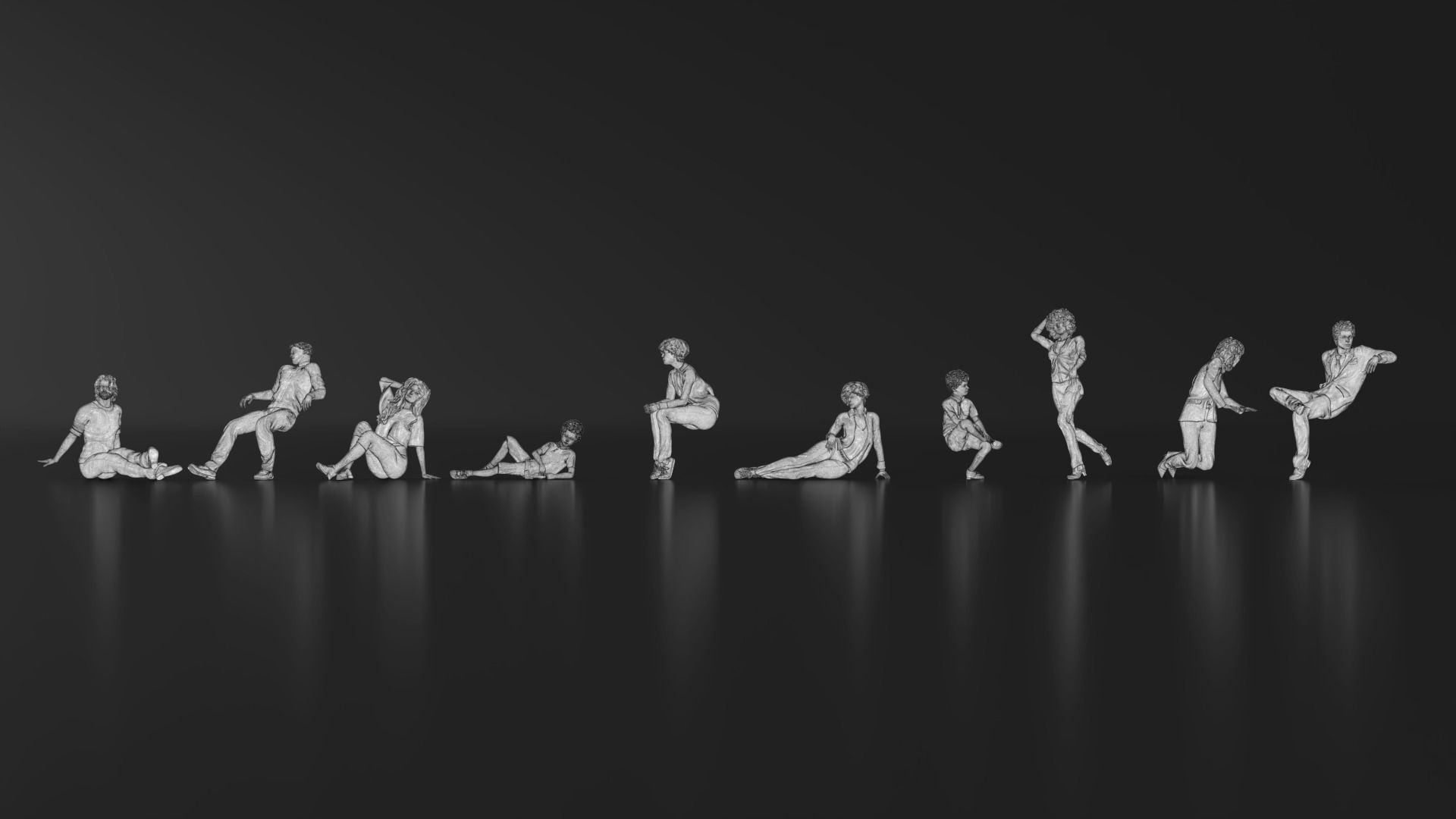 HD People 28 Sitting 2 3D print model_19