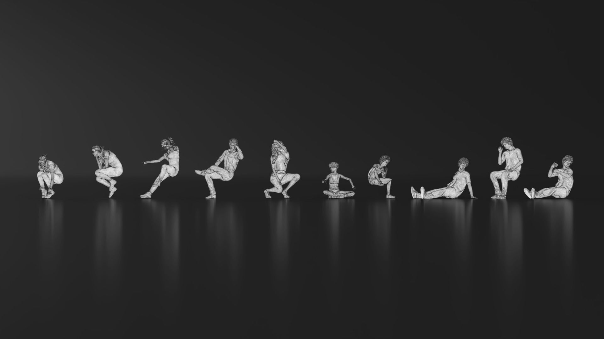 HD People 28 Sitting 2 3D print model_18