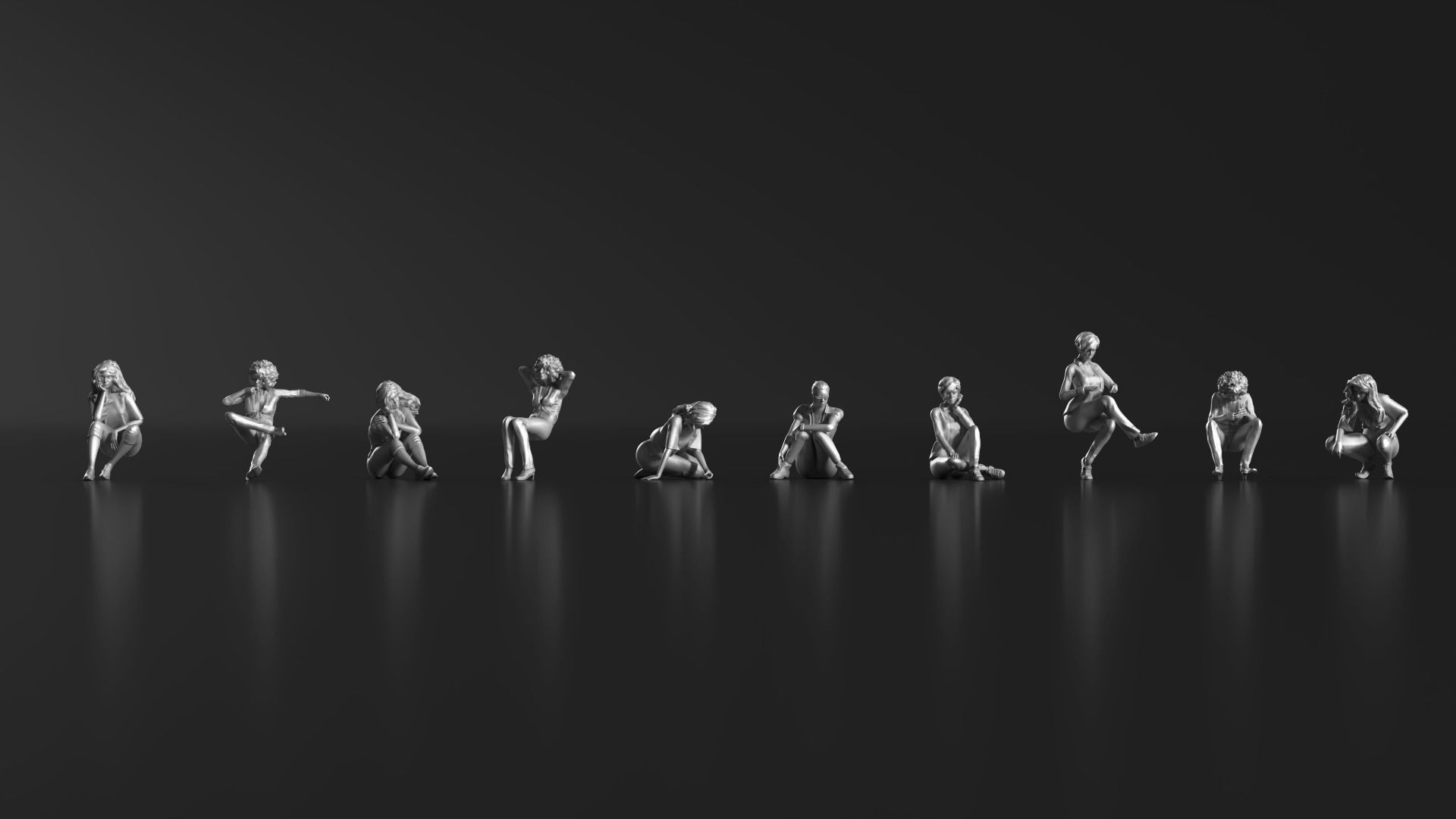 HD People 28 Sitting 2 3D print model_6