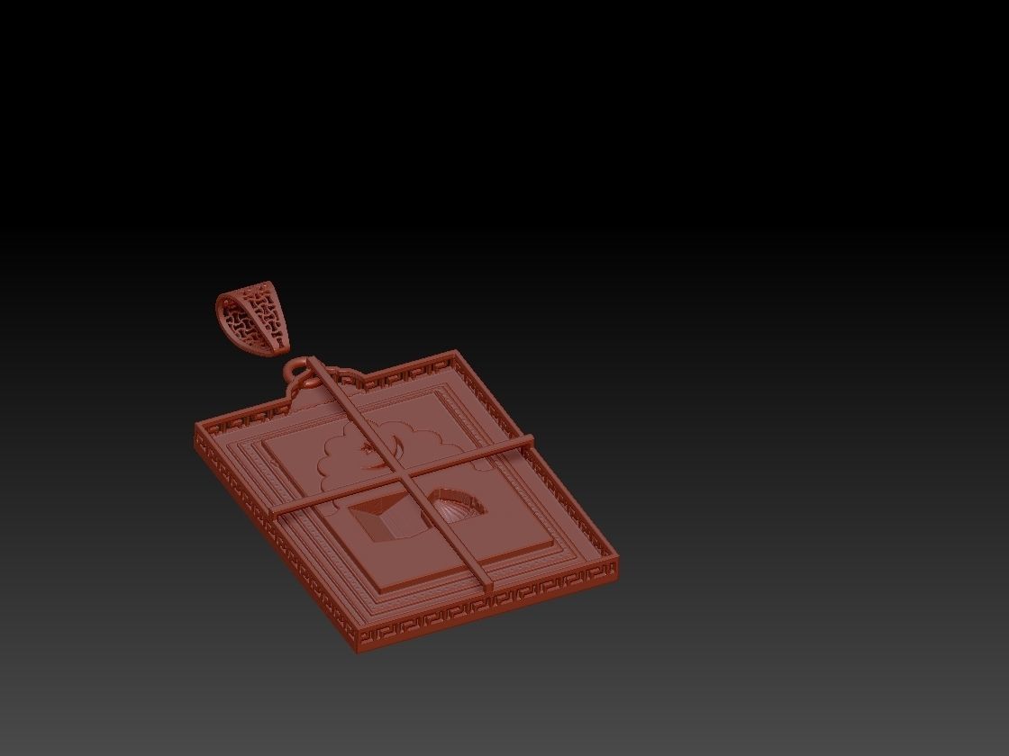 makkah masjid  pendent 3D print model_2