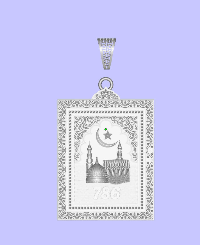 makkah masjid  pendent 3D print model_1