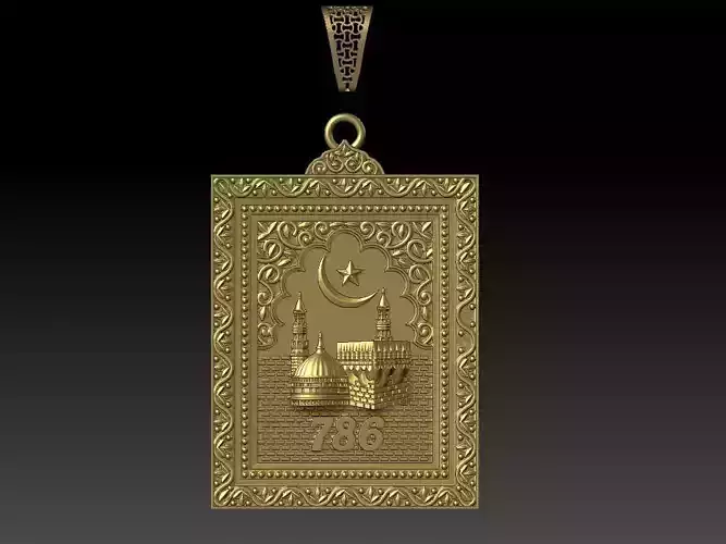 makkah masjid  pendent 3D print model