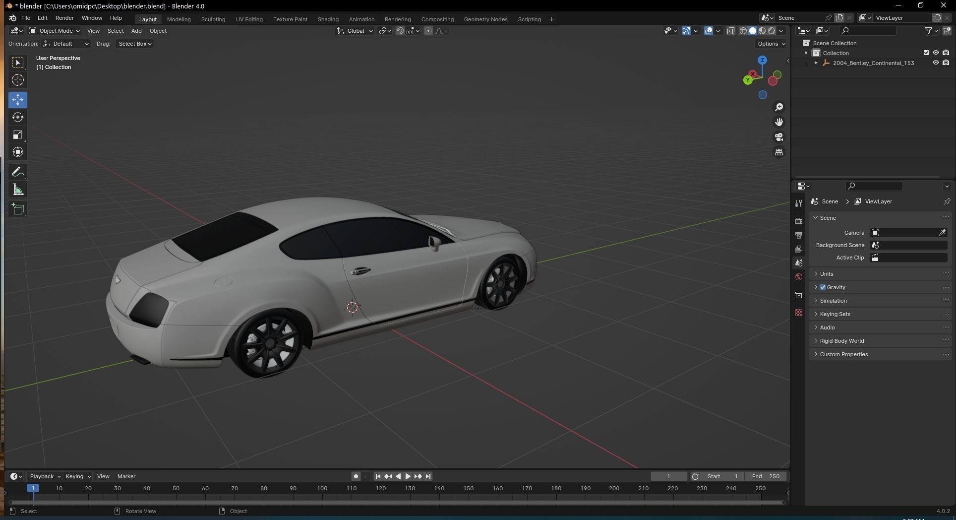2004 Bentley Continental 3D model_27
