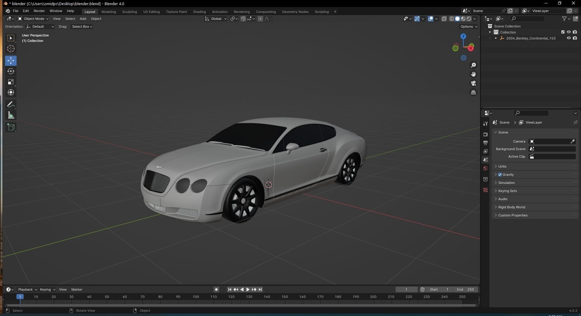 2004 Bentley Continental 3D model_26