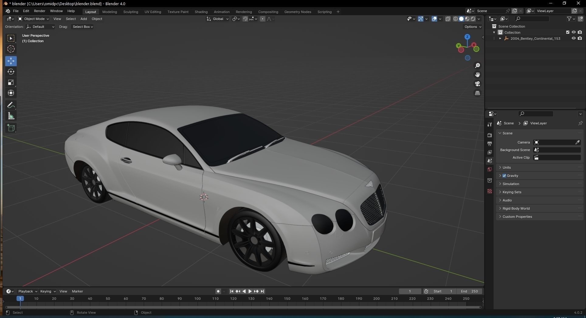 2004 Bentley Continental 3D model_28