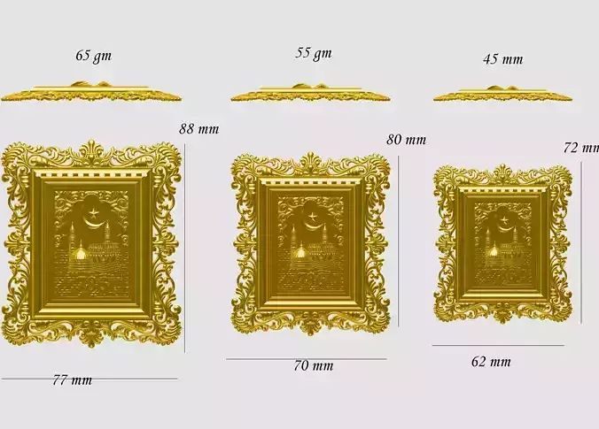 Mecca Madina Hajj Frame 3D print model