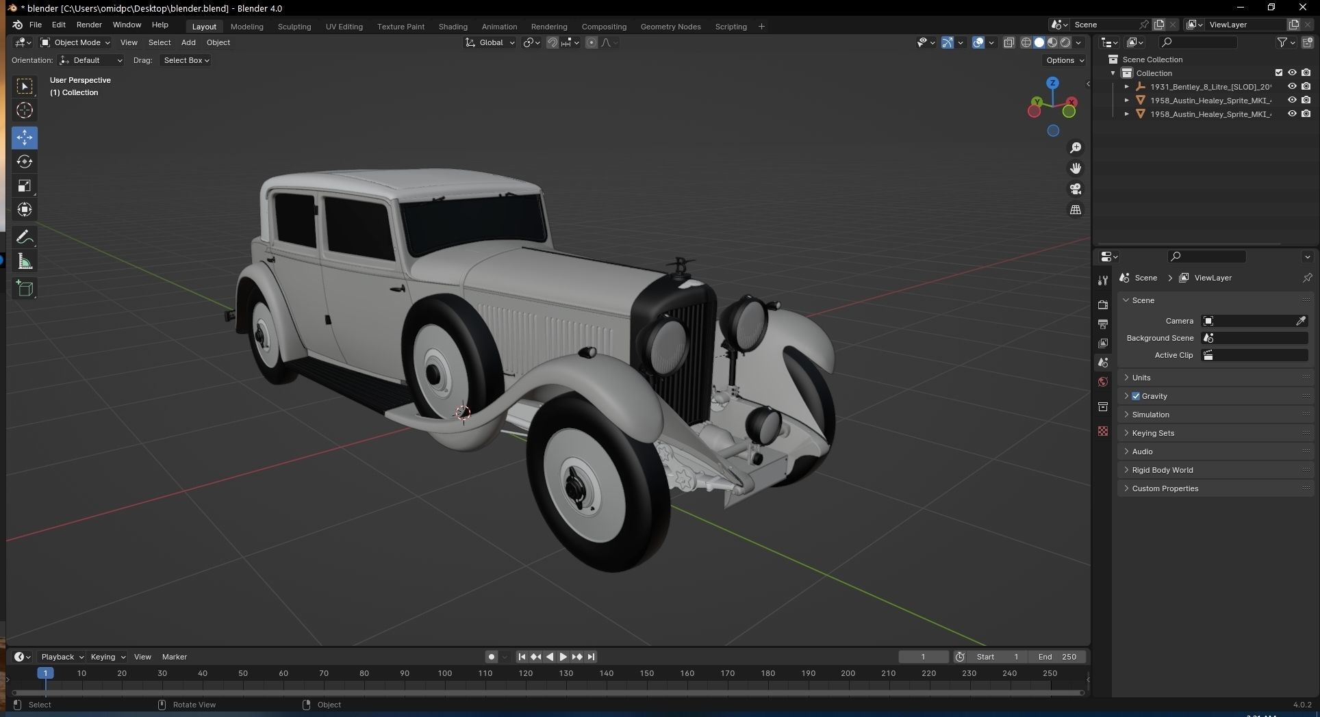 1931 Bentley 8 Litre  3D model_23