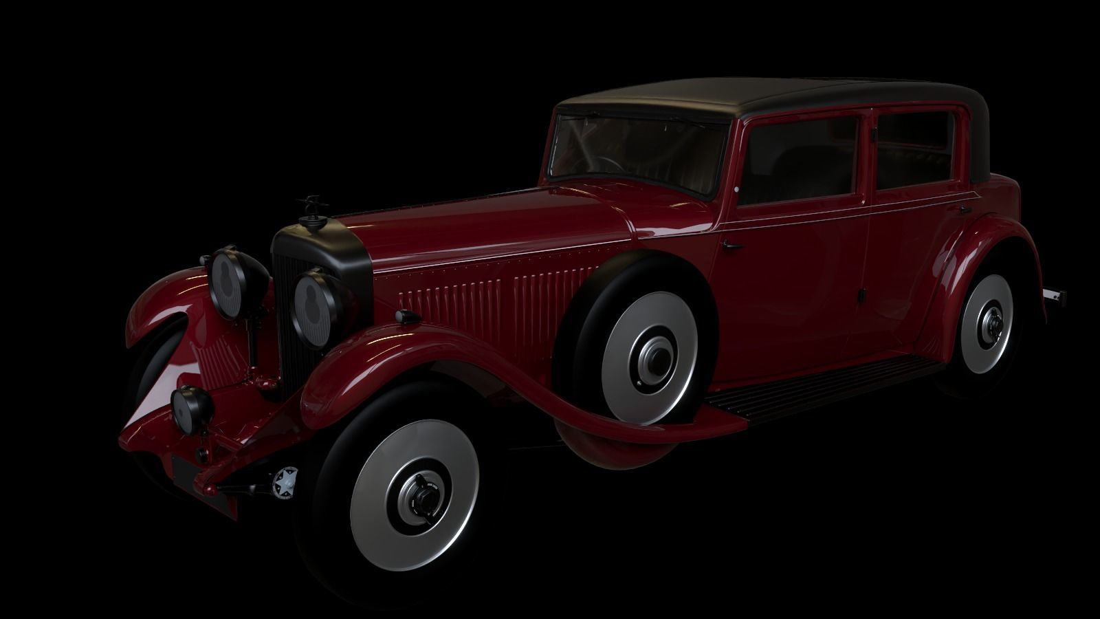 1931 Bentley 8 Litre  3D model_14