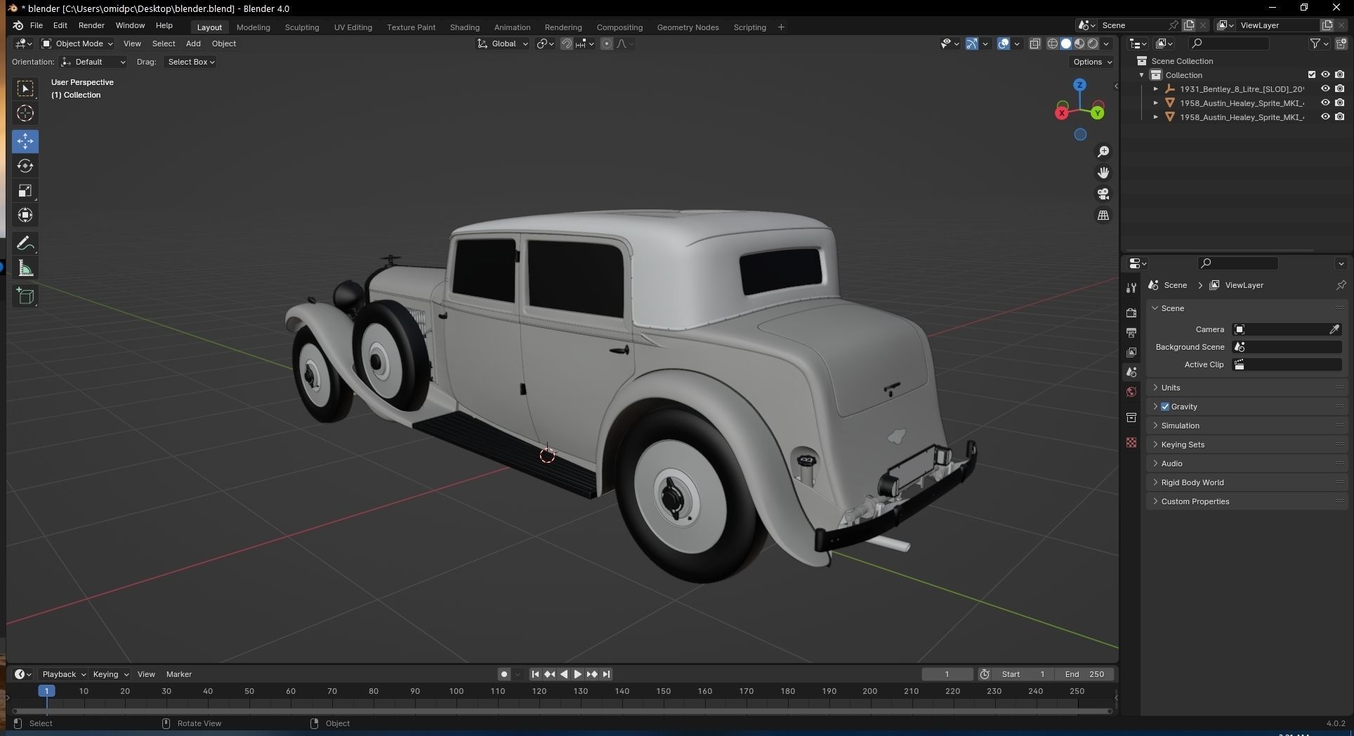 1931 Bentley 8 Litre  3D model_21