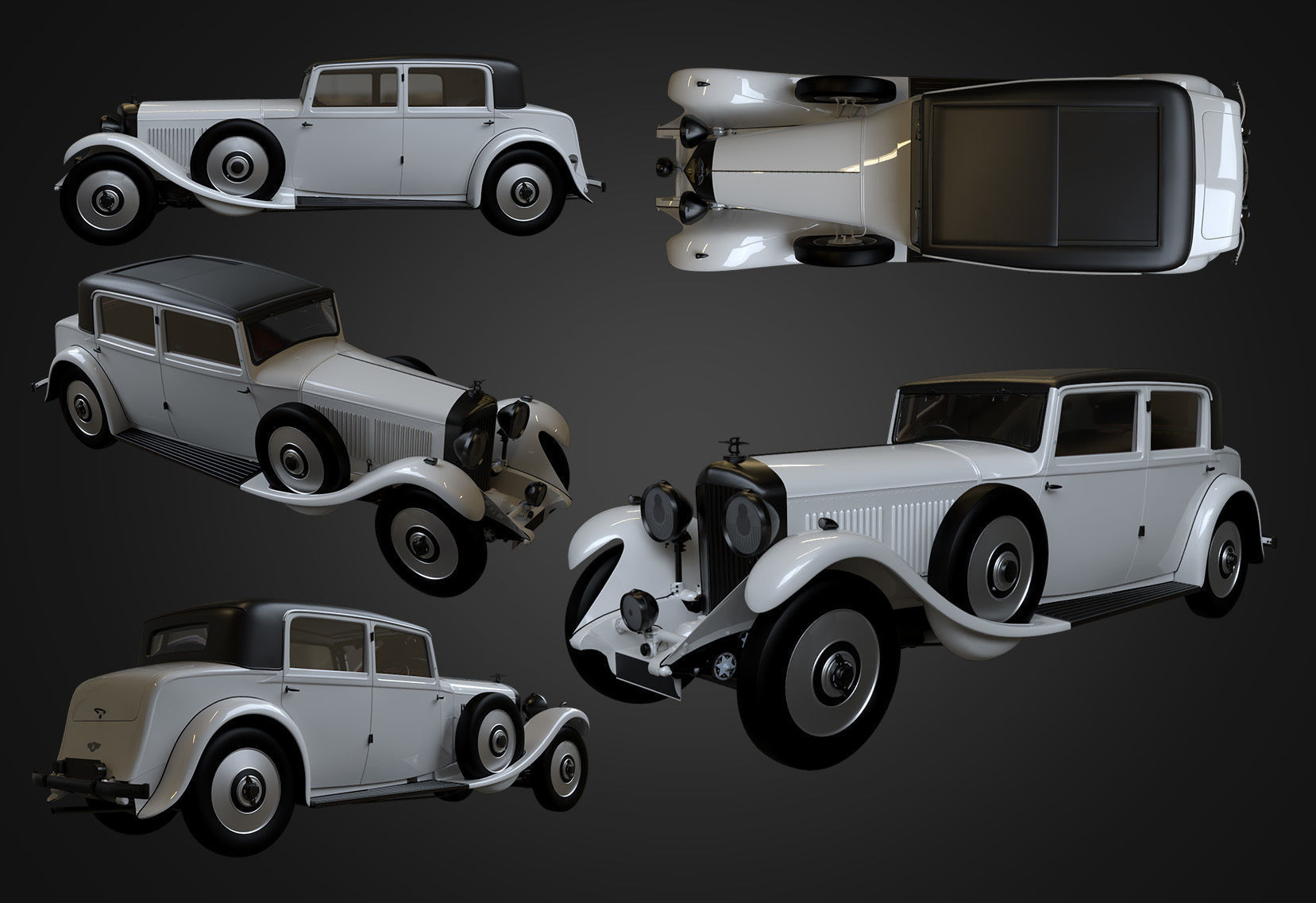 1931 Bentley 8 Litre  3D model_1