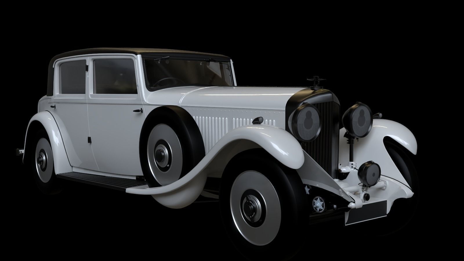 1931 Bentley 8 Litre  3D model_4