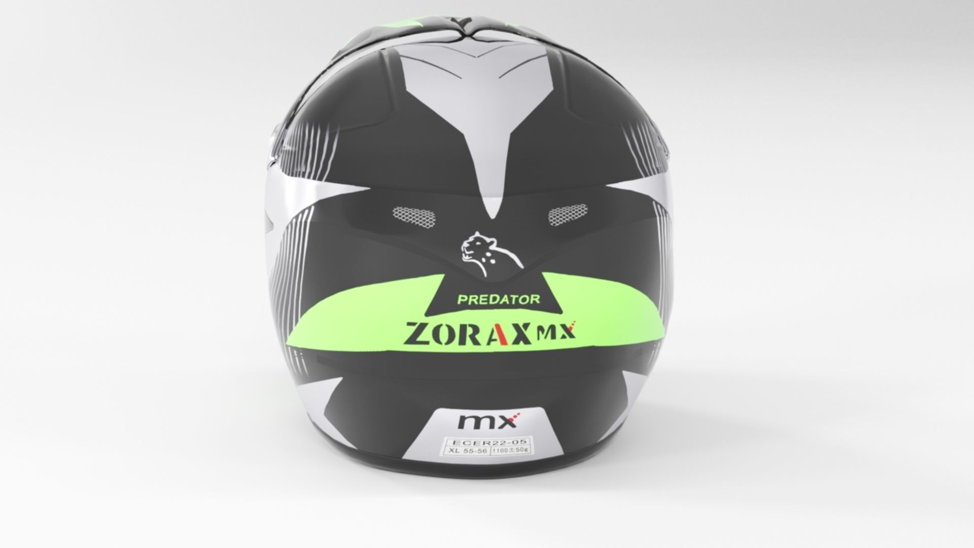 Zorax ZOR-X19 Green Low-poly 3D model_5