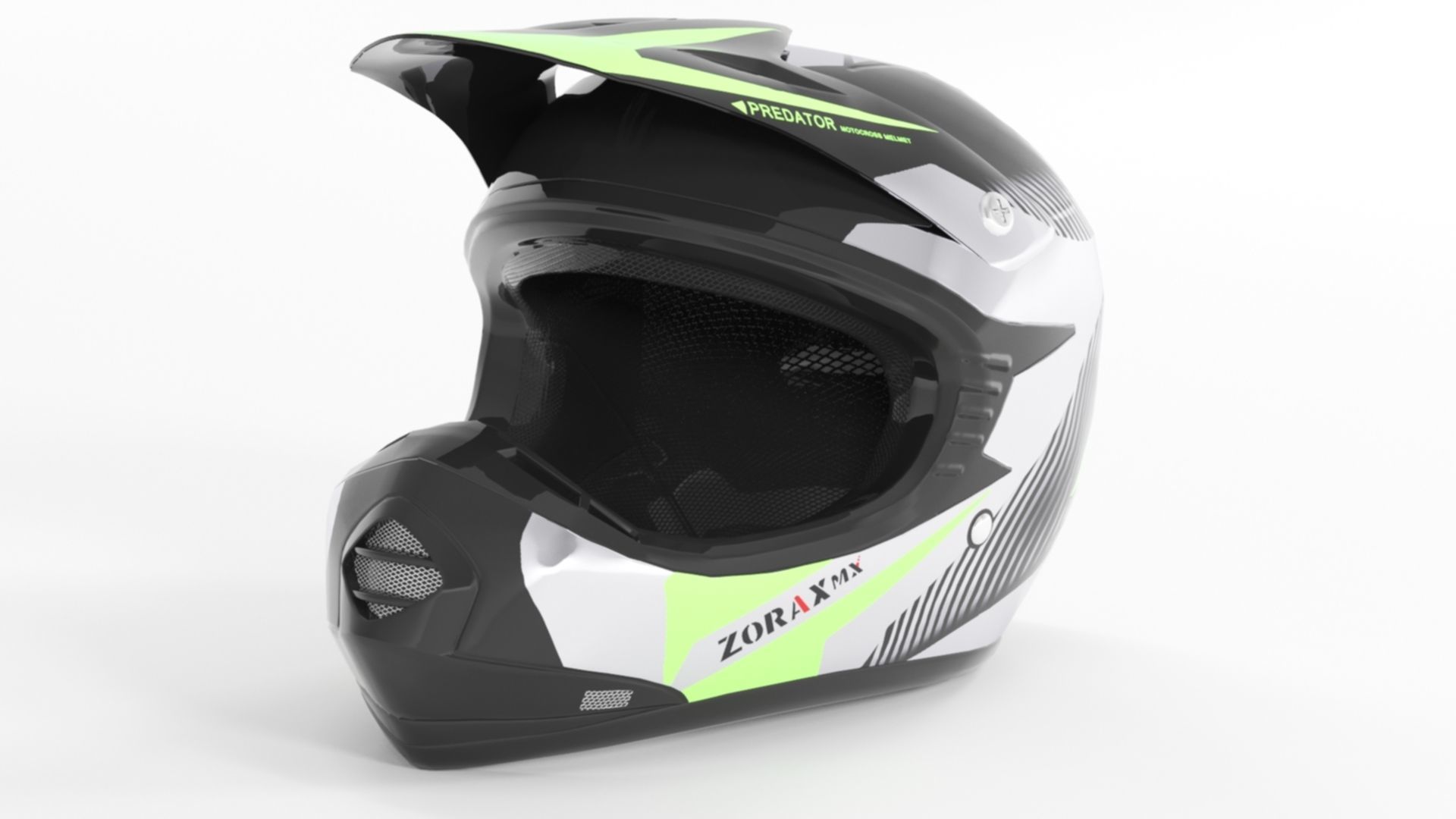 Zorax ZOR-X19 Green Low-poly 3D model_2