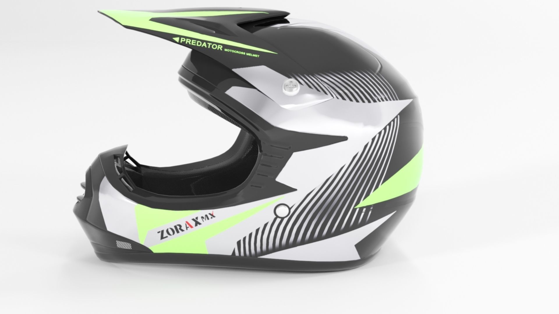 Zorax ZOR-X19 Green Low-poly 3D model_3