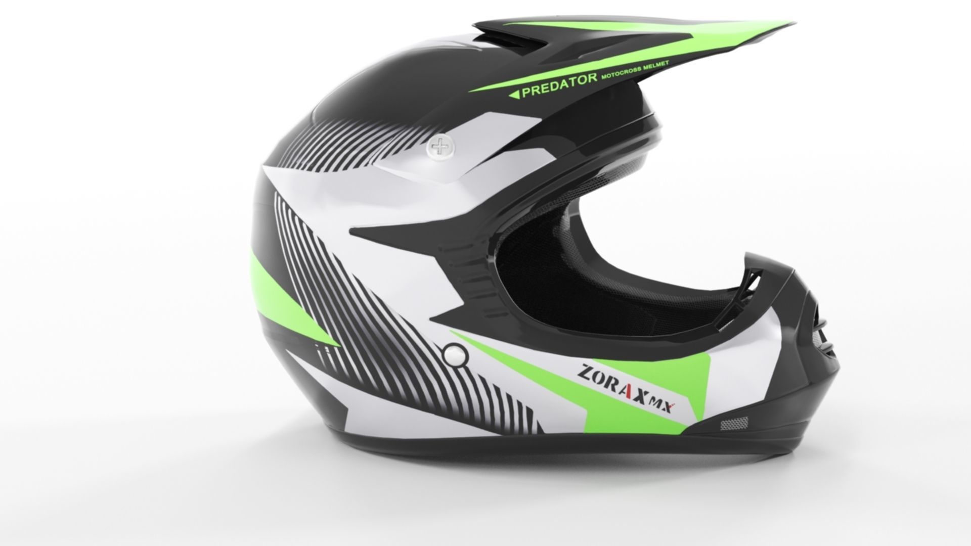 Zorax ZOR-X19 Green Low-poly 3D model_7