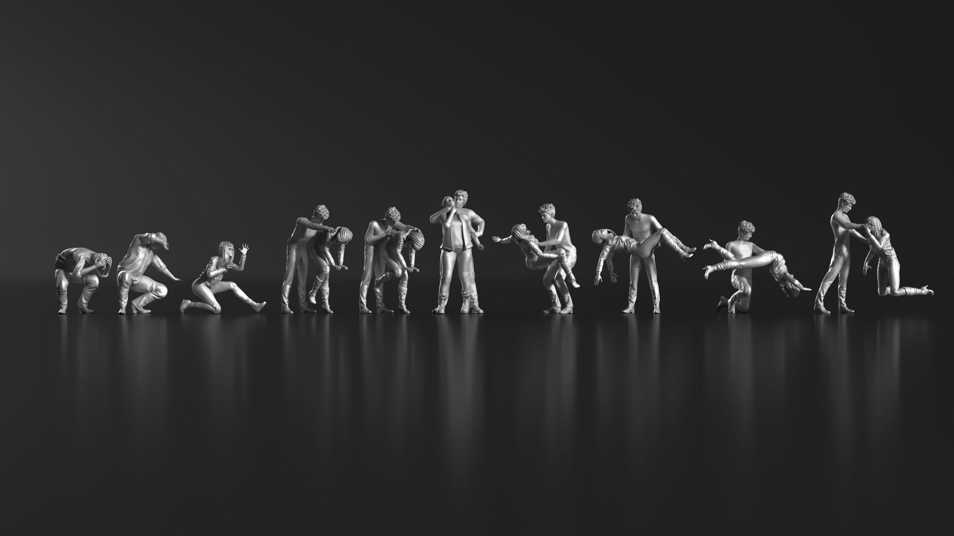 HD People 29 Hostage 3D print model_5