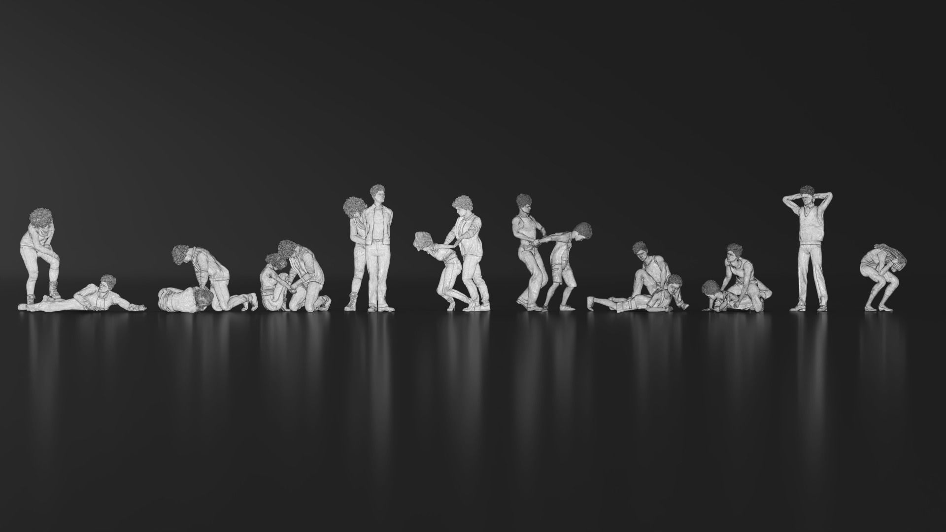 HD People 29 Hostage 3D print model_19