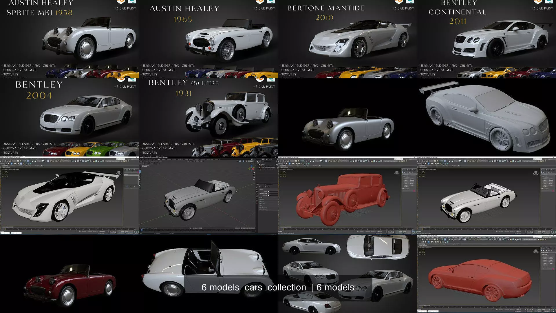 6 models  cars  collection  _0
